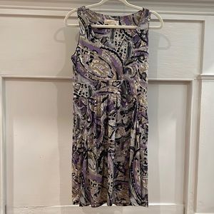 MICHAEL KORS Sleeveless Print Dress.  Size S/P